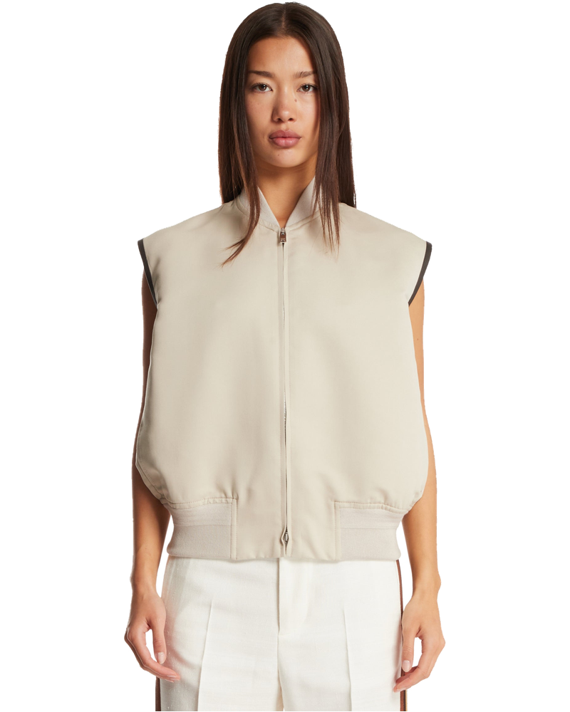 Оригінальна White Twill Gilet Bottega veneta