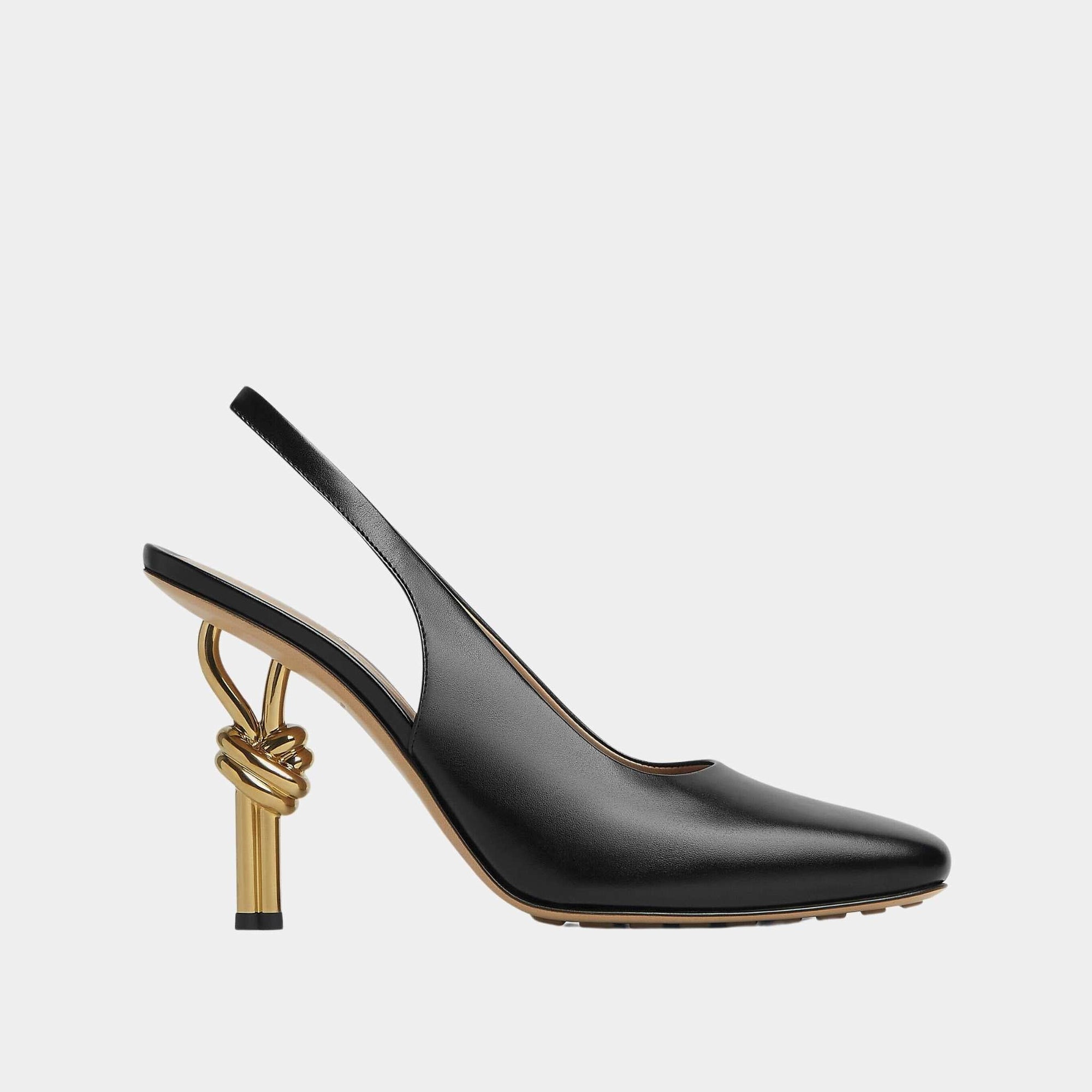 Knot Leather Slingback Pump Bottega veneta оригінал – Купити в Україні – боковий вид