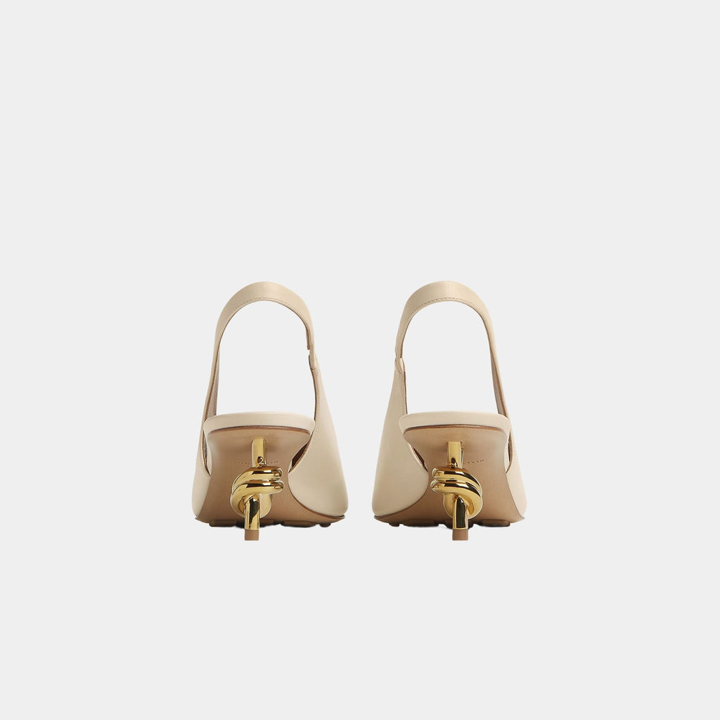 Knot Leather Slingback Pump MID Heel Bottega veneta оригінал – Купити в Україні – детальний вид