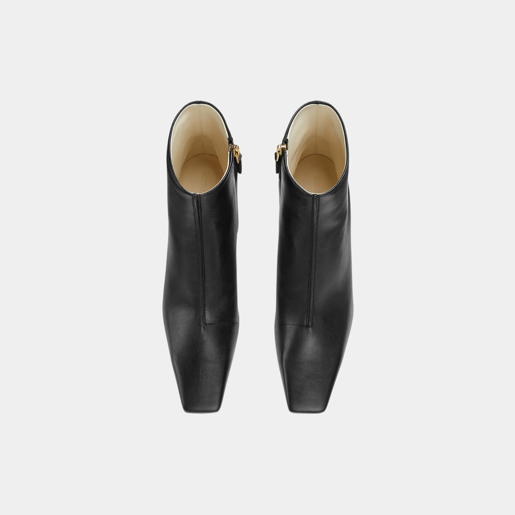 Lewis Ankle Boot Calfskin Sculptural Sloped Heel Bottega veneta оригінал – Купити в Україні – вид ззаду