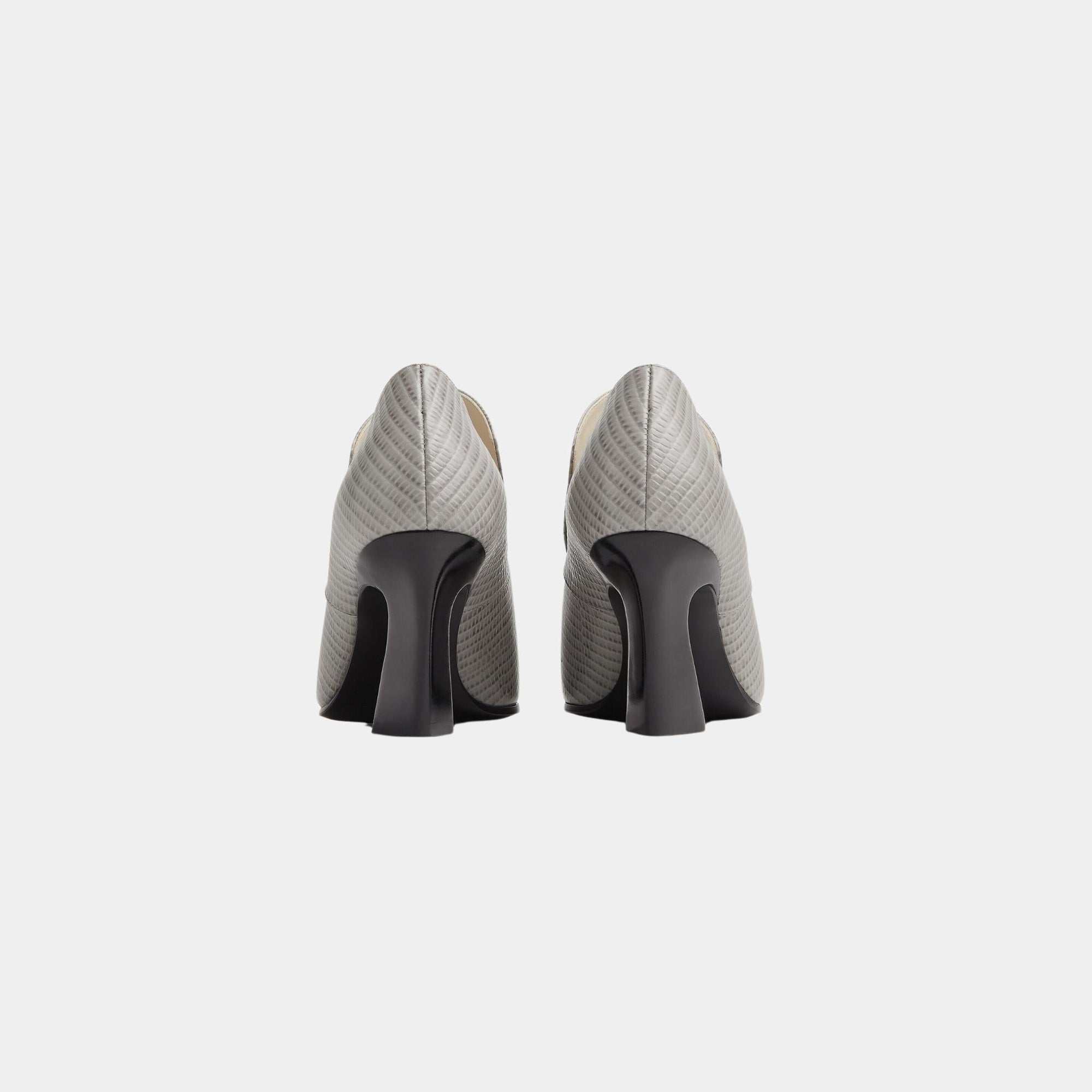 Lewis Lizard Effect Leather Pump Loafer Bottega veneta – Гарантія оригінальності – детальний вид