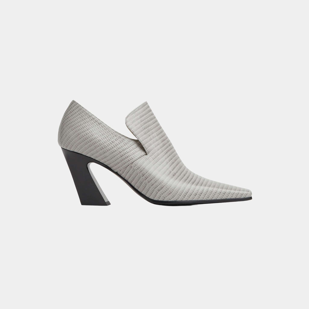 Lewis Lizard Effect Leather Pump Loafer Bottega veneta – Гарантія оригінальності – боковий вид
