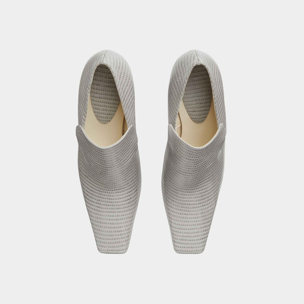 Lewis Lizard Effect Leather Pump Loafer Bottega veneta – Гарантія оригінальності – вид ззаду