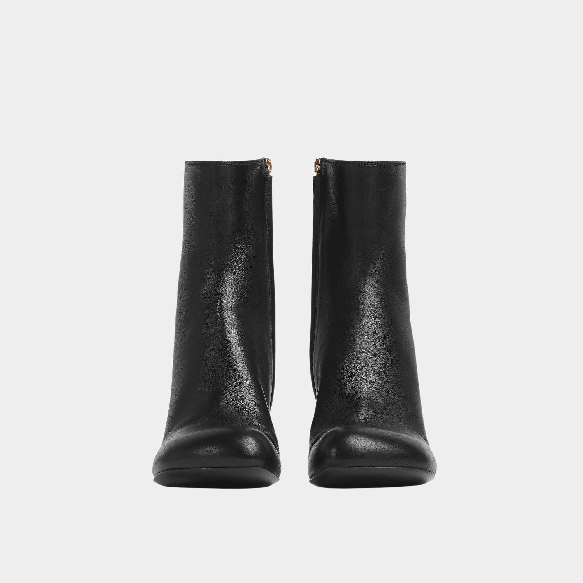 Оригінальна Nico Ankle Boot Lamskin With Kitten Heel Bottega veneta – вид ззаду