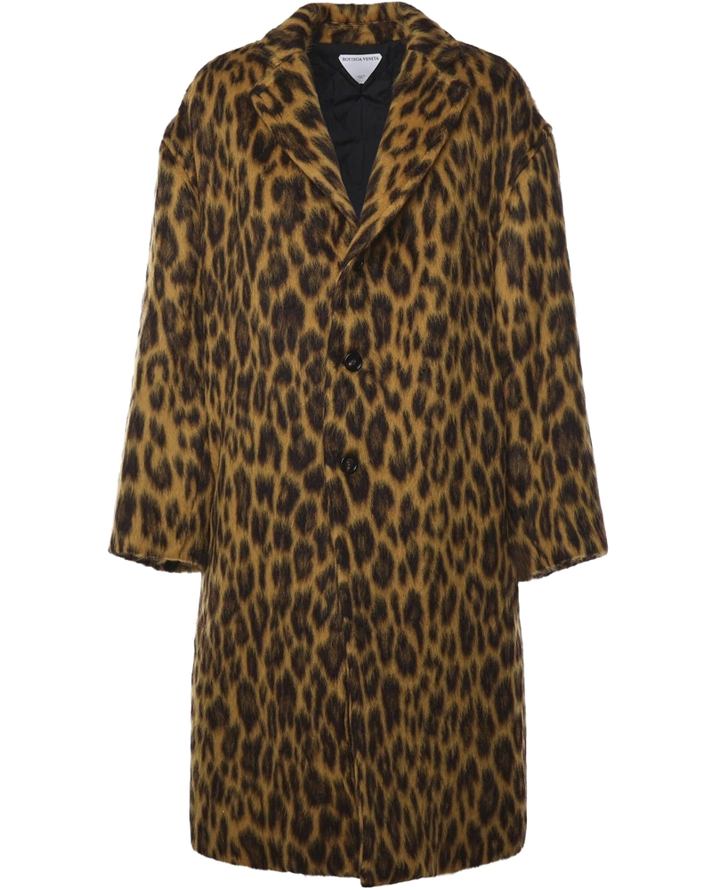 Cappotto Animalier In Alpaca E Lana Bottega veneta оригінал – Купити в Україні