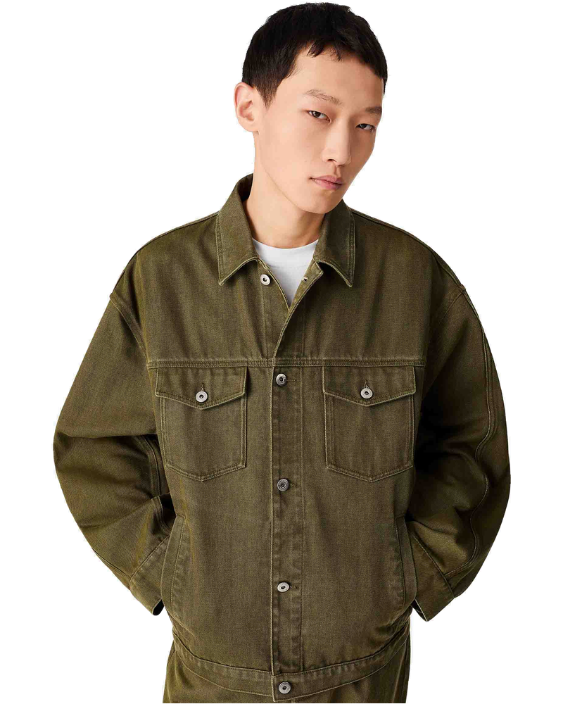 Оригінальна Cotton Denim Jacket Bottega veneta