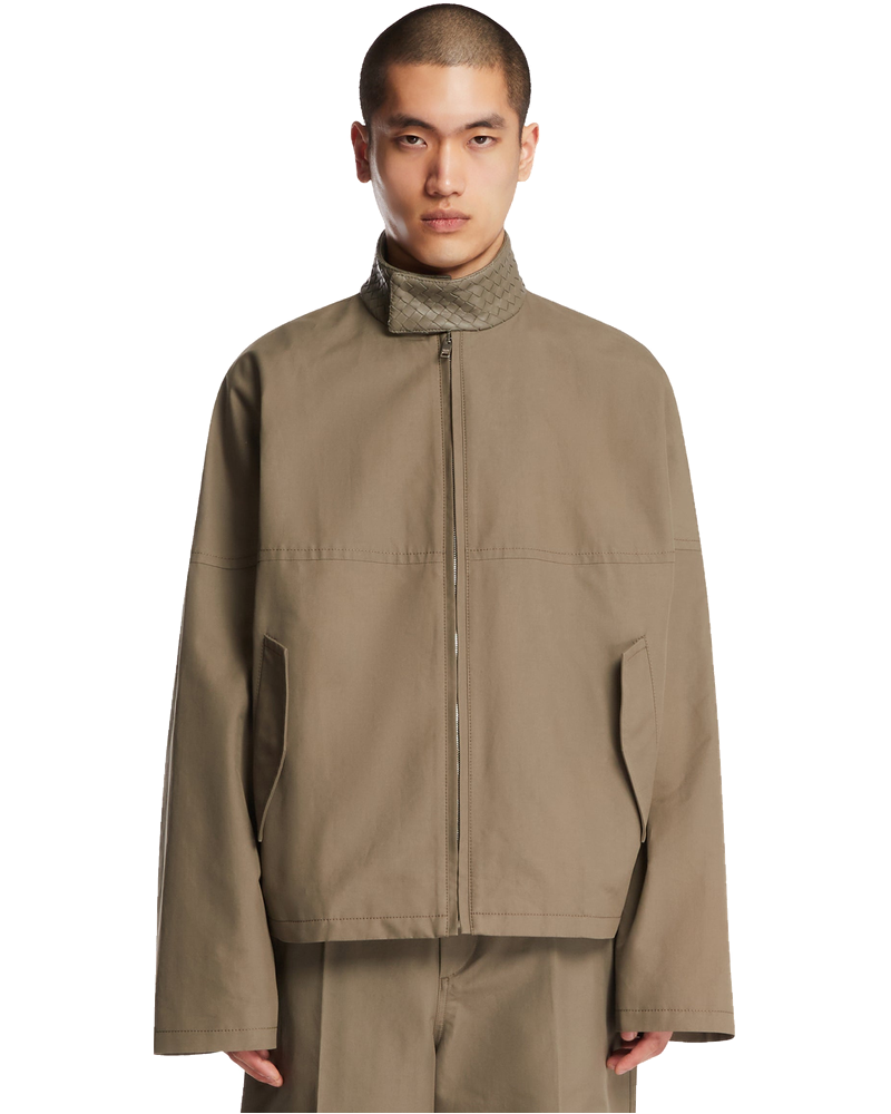 Gray Compact Cotton Jacket Bottega veneta оригінал – Купити в Україні