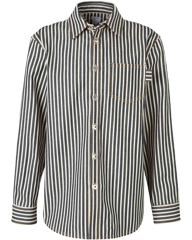 Оригінальна Striped Overshirt Bottega veneta