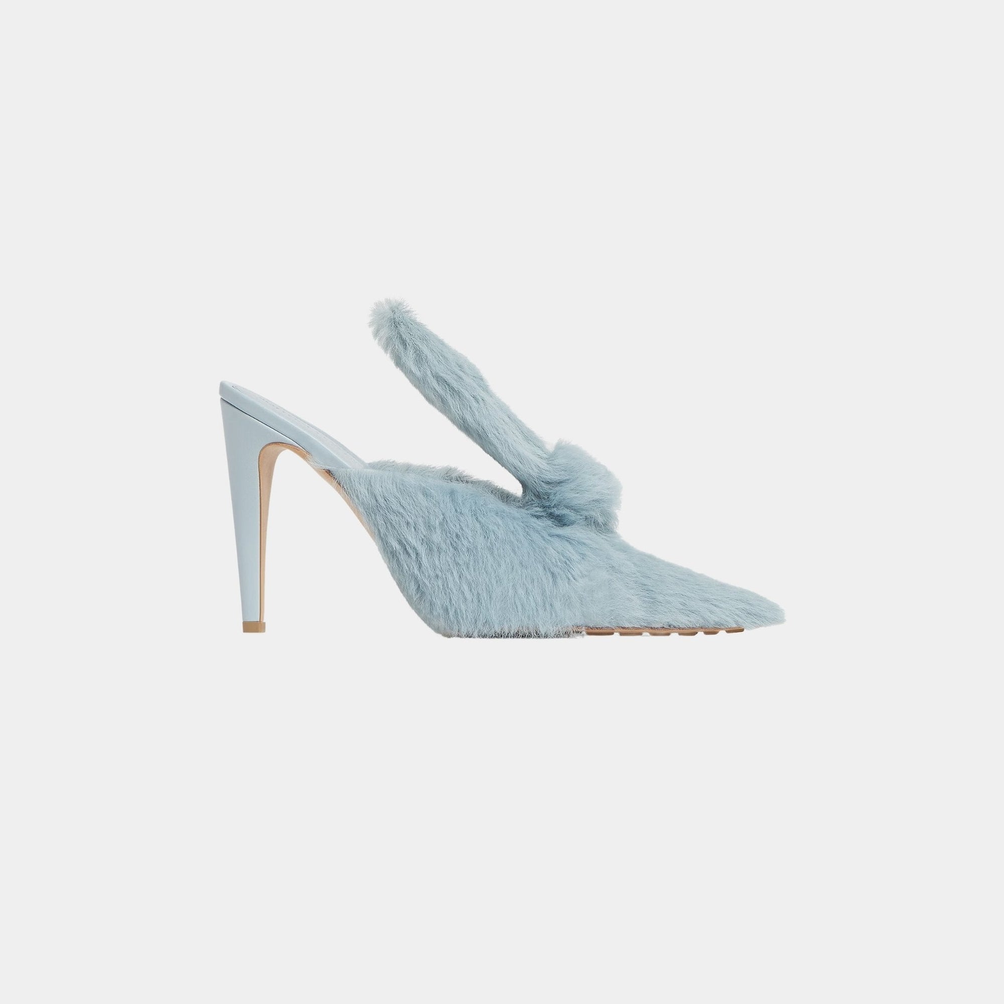 Punta Mule Pump Rabbit-Inspired Solf Calf Hair Bottega veneta оригінал – Купити в Україні – боковий вид