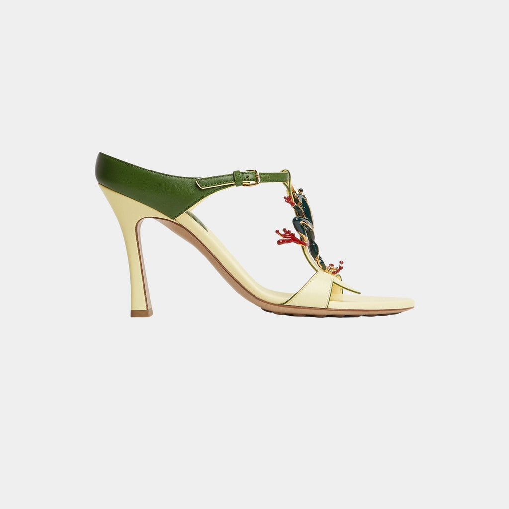 Rana Strappy Mule Bi-Colour Calfskin Bottega veneta – Гарантія оригінальності – боковий вид