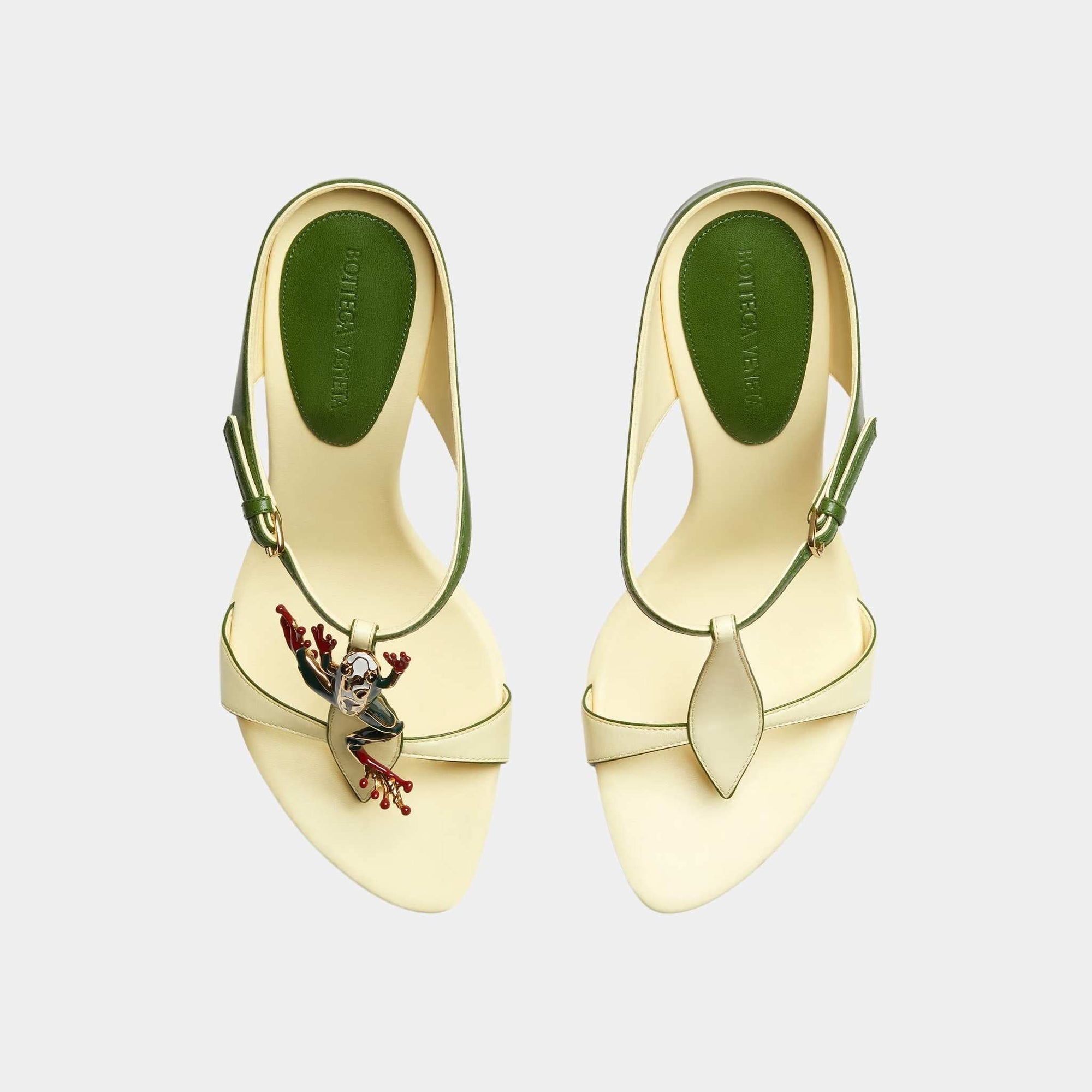 Rana Strappy Mule Bi-Colour Calfskin Bottega veneta – Гарантія оригінальності – вид ззаду