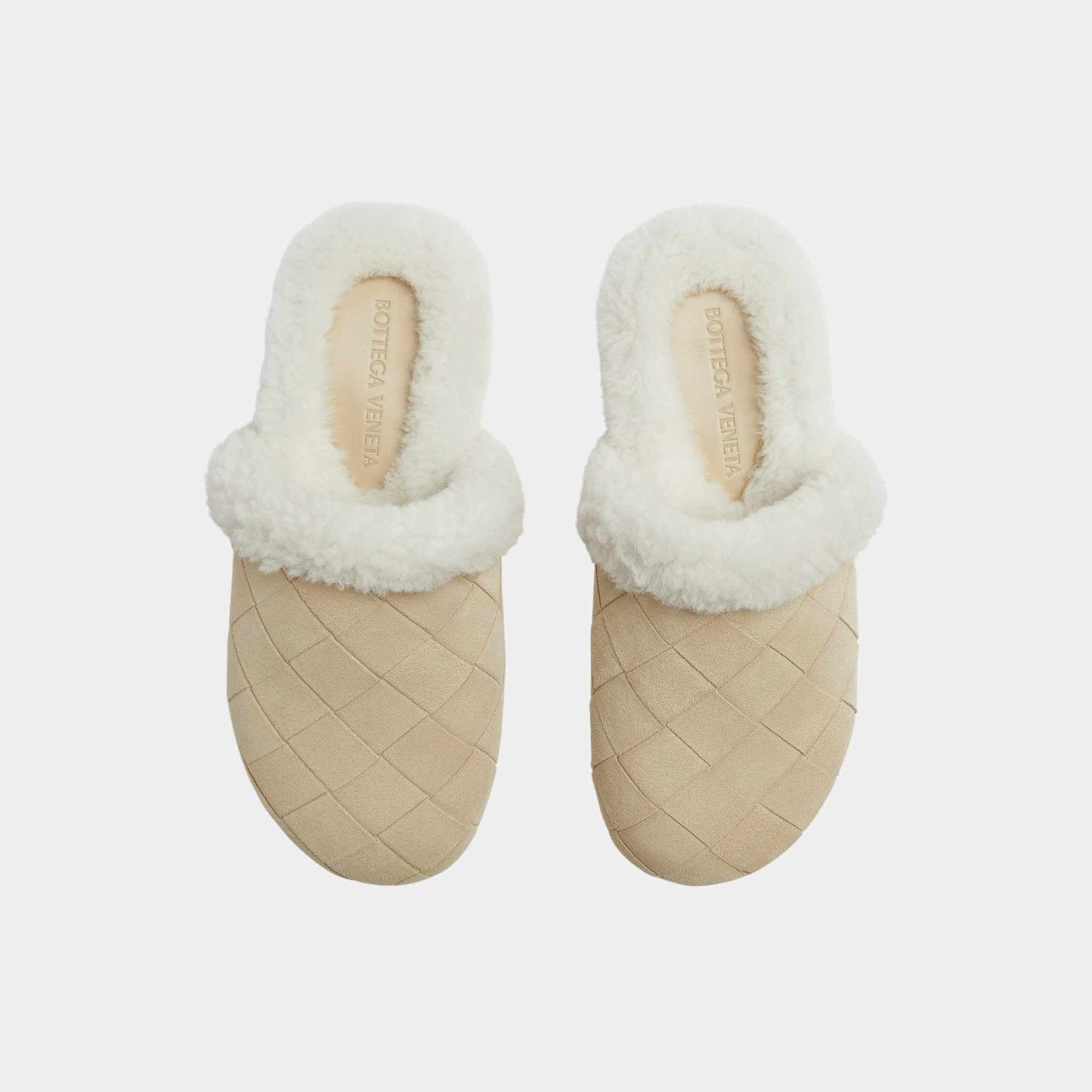 Reggie Slipper In Padded Intrecciato Suede Bottega veneta оригінал – Купити в Україні – вид ззаду