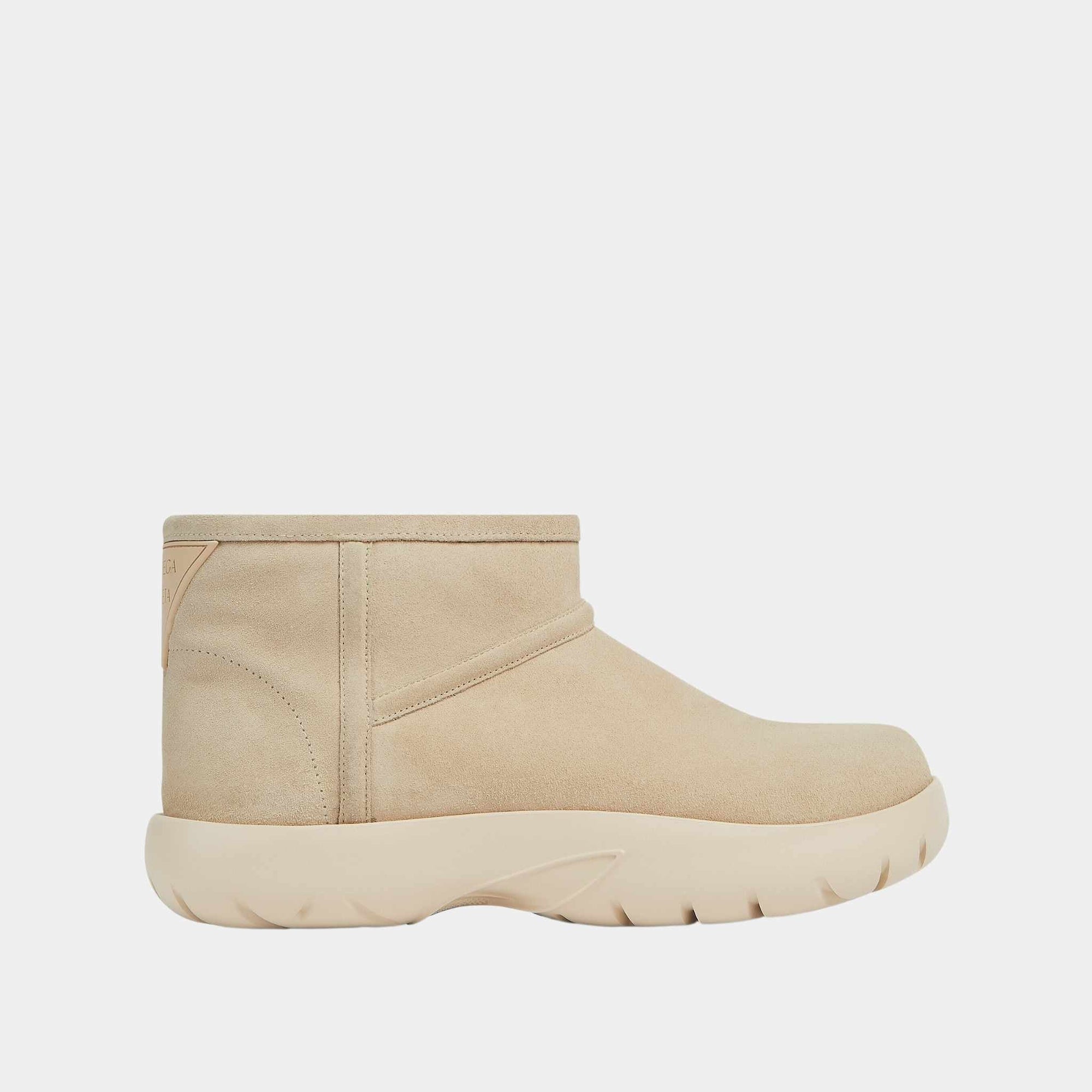 Snap Mini Ankle Boot Suede Bottega veneta – Гарантія оригінальності – збільшений вид
