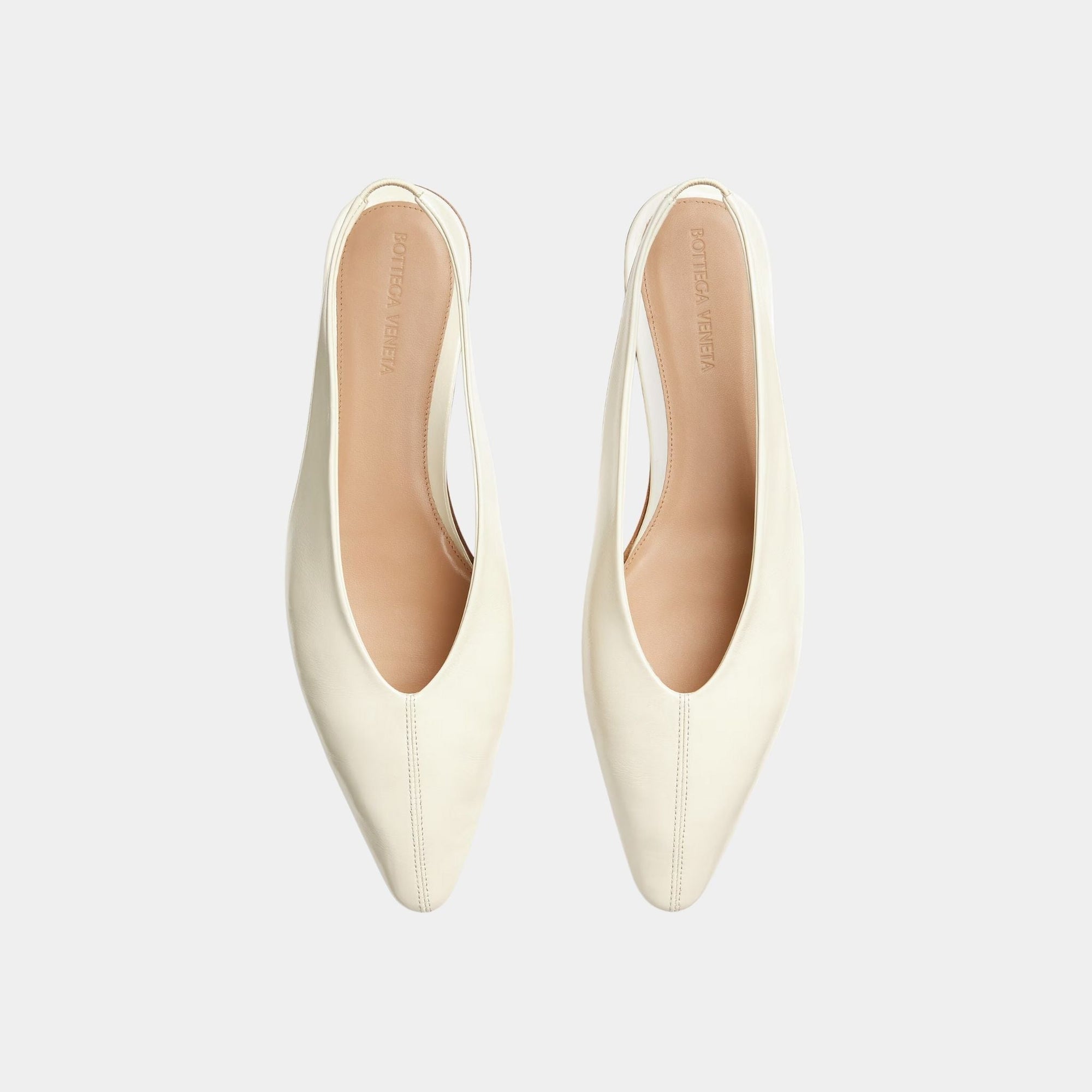 Sofia Slingback Ballerina Shiny Calfskin Bottega veneta – Гарантія оригінальності – вид ззаду