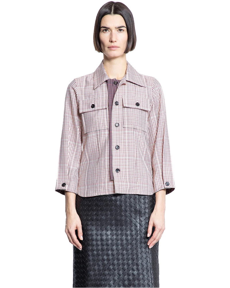 Оригінальна Check Viscose Shirt Bottega veneta