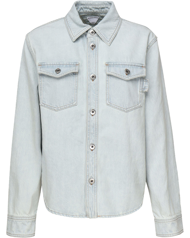 Оригінальна Camicia In Denim Extra Bleach Bottega veneta