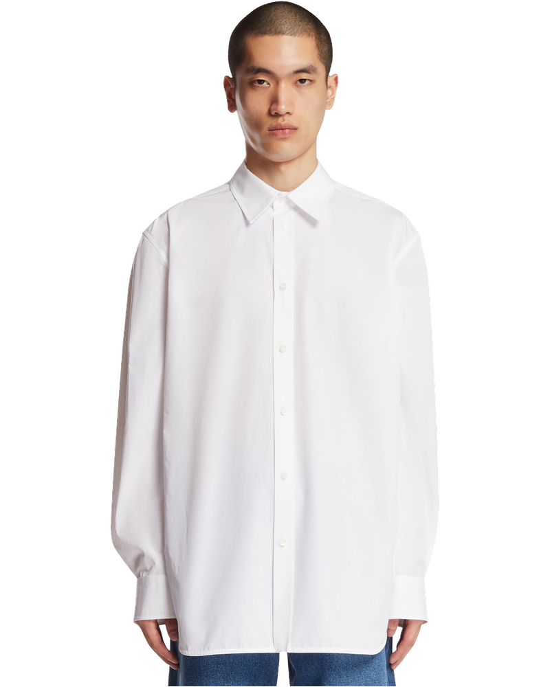 White Cotton Poplin Shirt Bottega veneta – Гарантія оригінальності