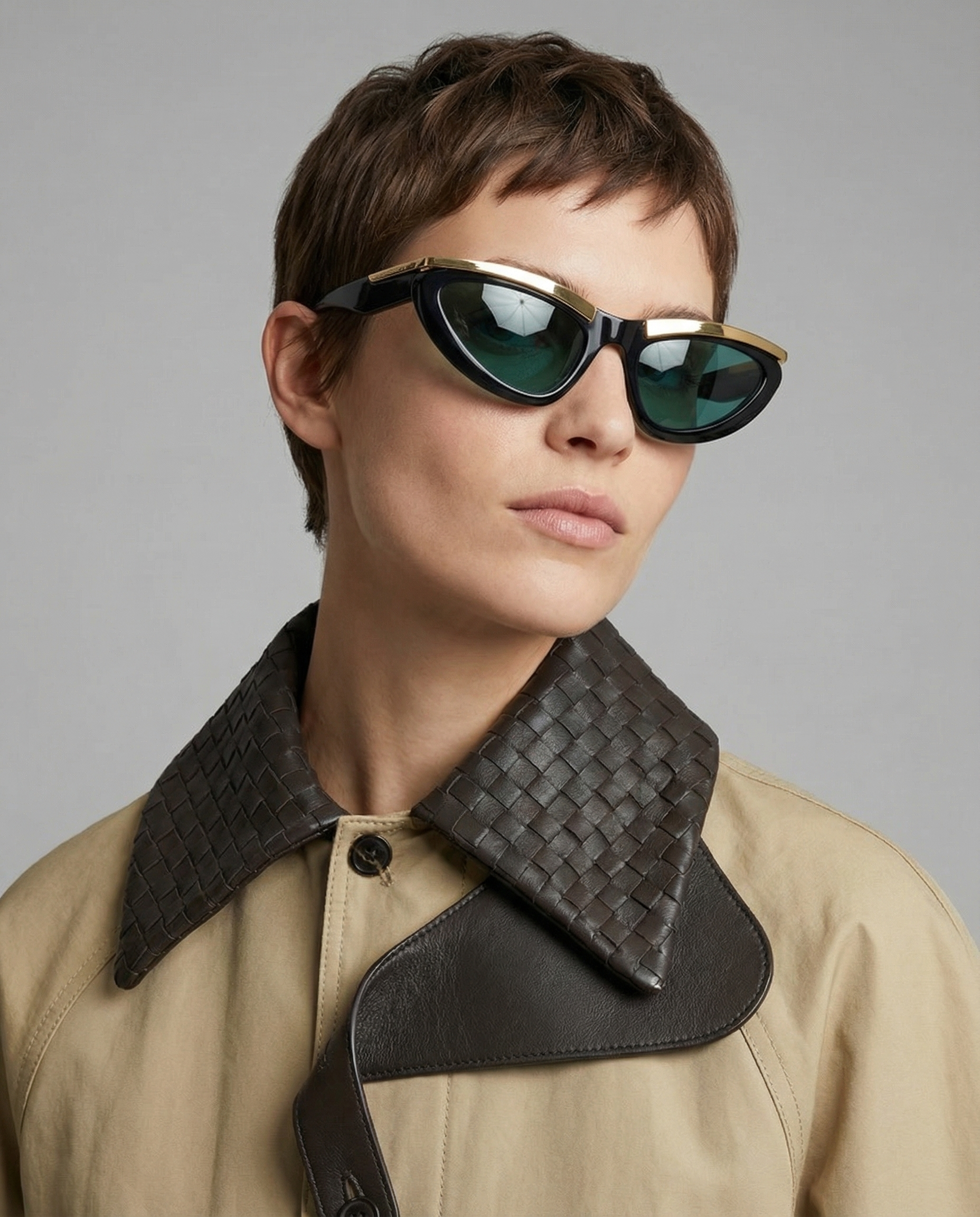 Prisma Cat Eye Sunglasses Bottega veneta оригінал – Купити в Україні – вид ззаду