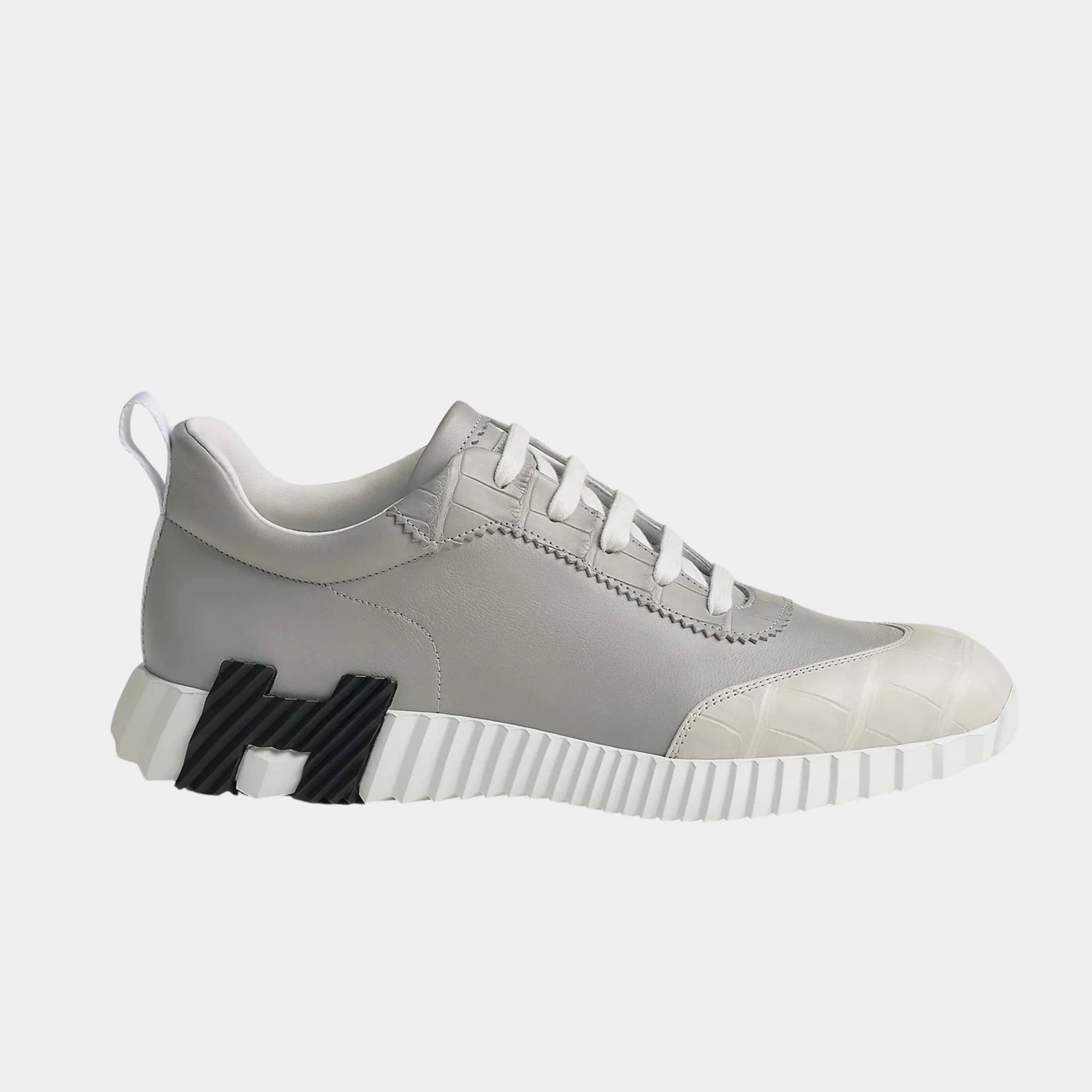 Bouncing Sneaker Calfskin Matte Niloticus Crocodile Hermes оригінал – Купити в Україні – боковий вид