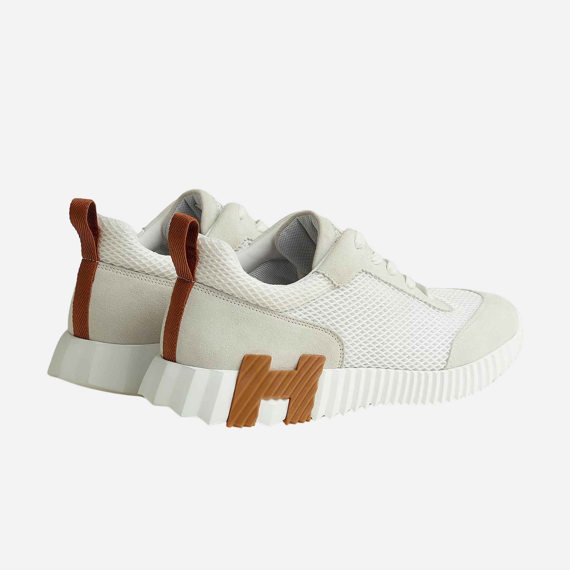 Bouncing Sneakers Graphic Mesh Suede Men Hermes – Гарантія оригінальності – детальний вид