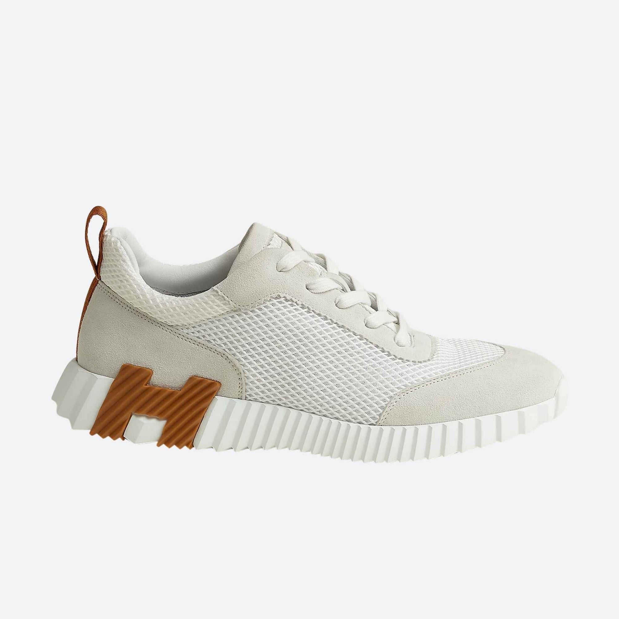 Bouncing Sneakers Graphic Mesh Suede Men Hermes – Гарантія оригінальності – вид ззаду