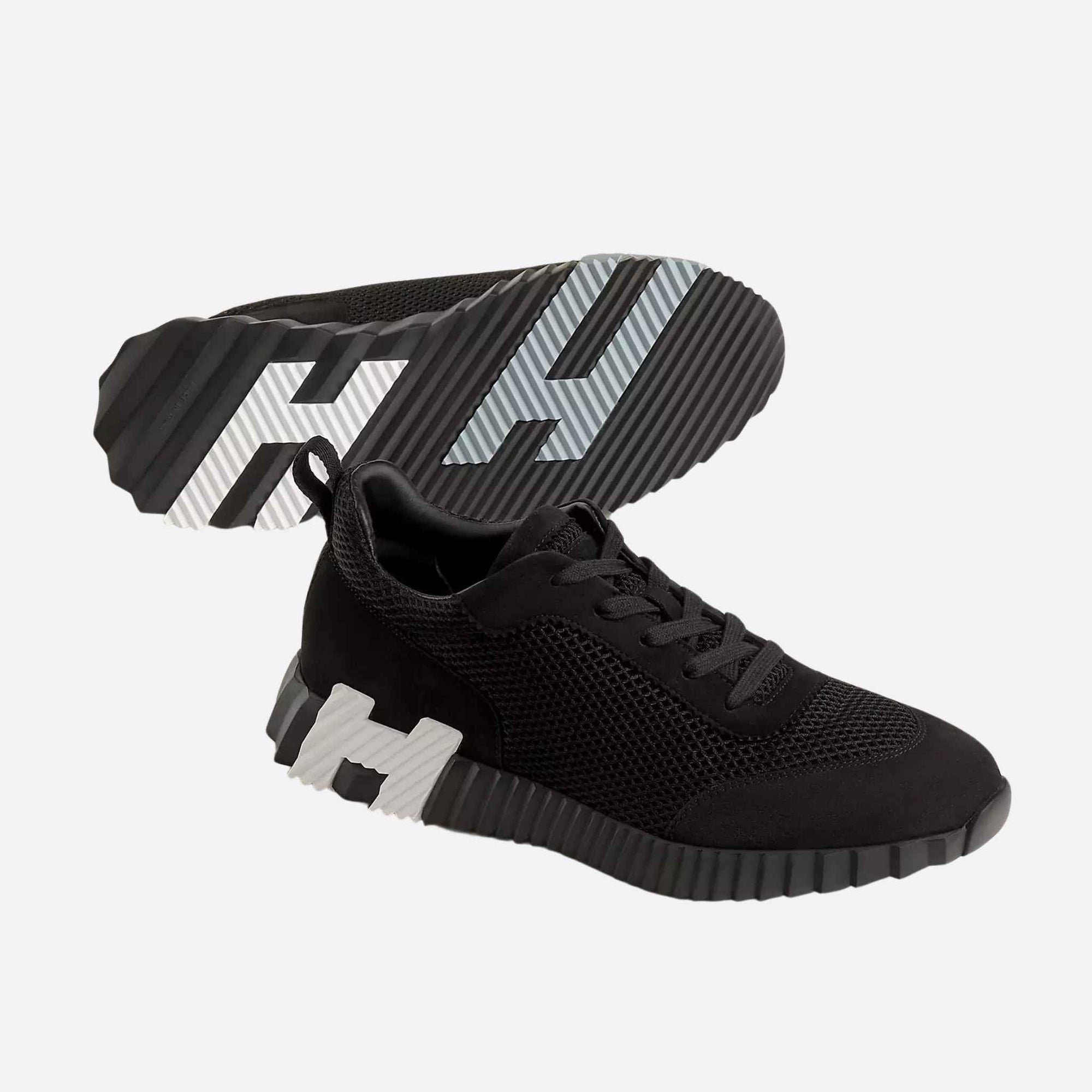 Bouncing Sneakers Graphic Mesh Suede Men Hermes – Гарантія оригінальності – збільшений вид