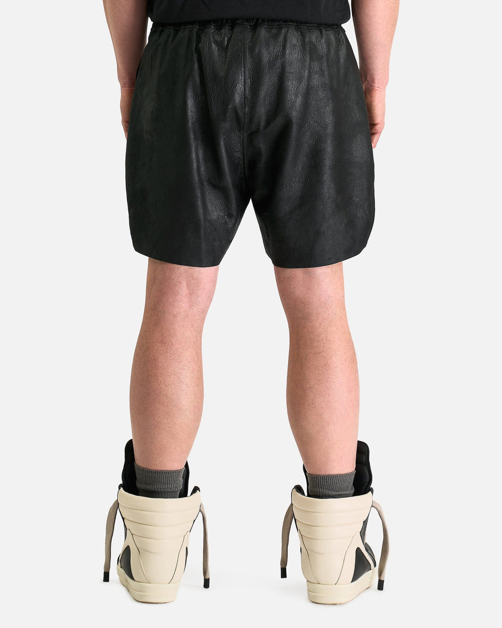 Boxers Leather Shorts In Black Rick owens оригінал – Купити в Україні – детальний вид