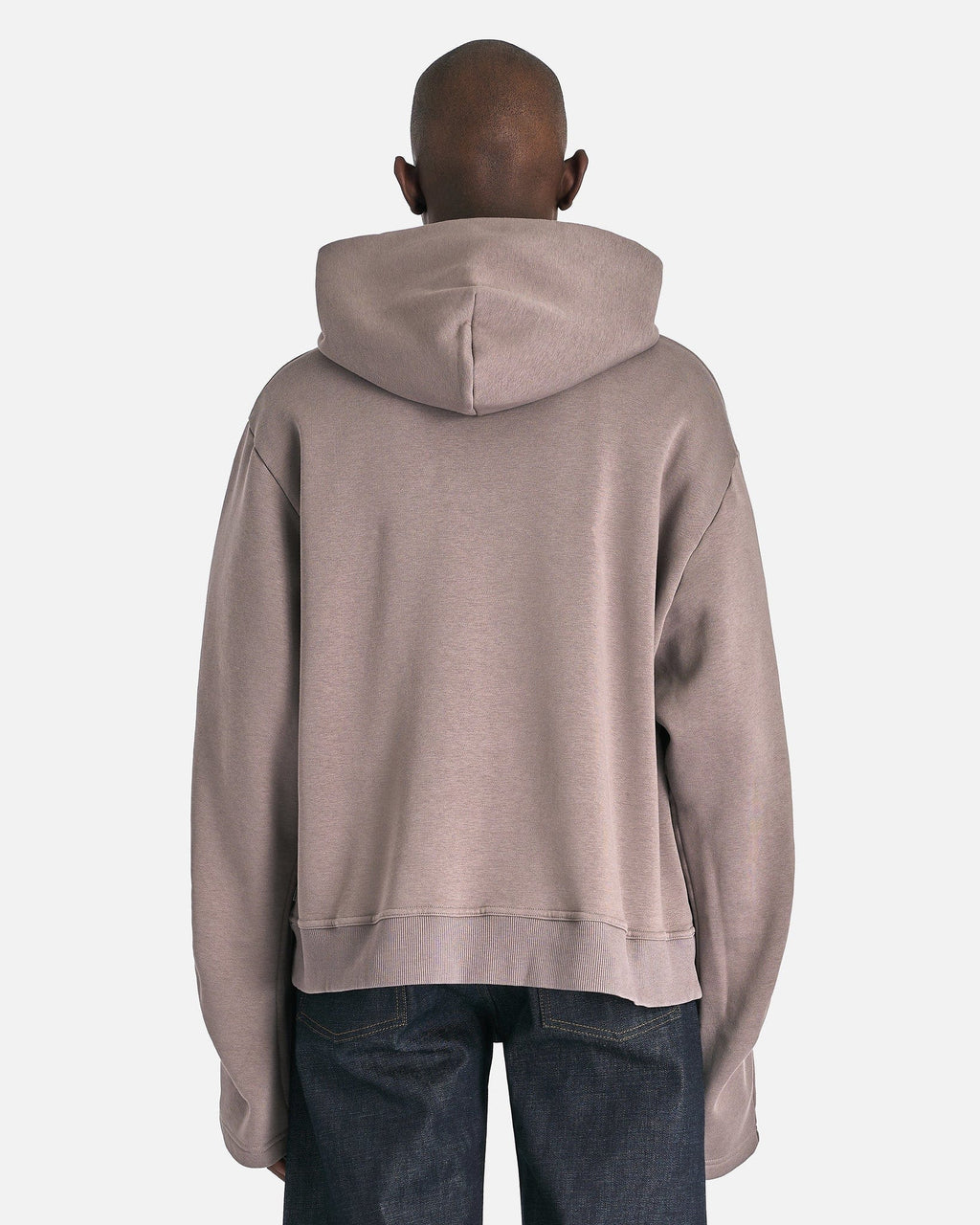 Оригінальна Boxy Hooded Sweatshirt In Taupe Maison margiela – детальний вид