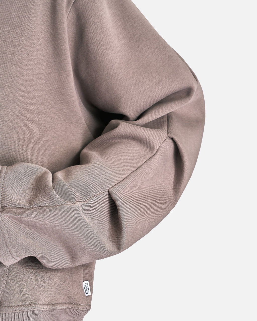 Оригінальна Boxy Hooded Sweatshirt In Taupe Maison margiela – збільшений вид