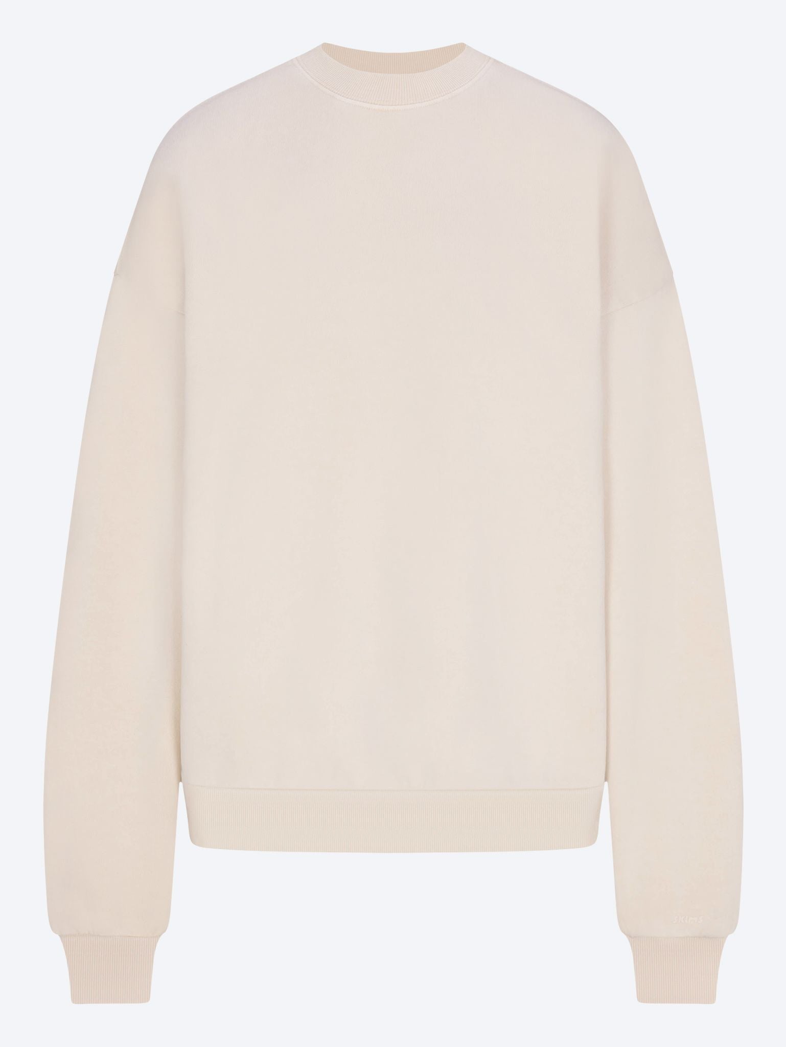 Boyfriend fleece crewneck SKIMS – Гарантія оригінальності – боковий вид