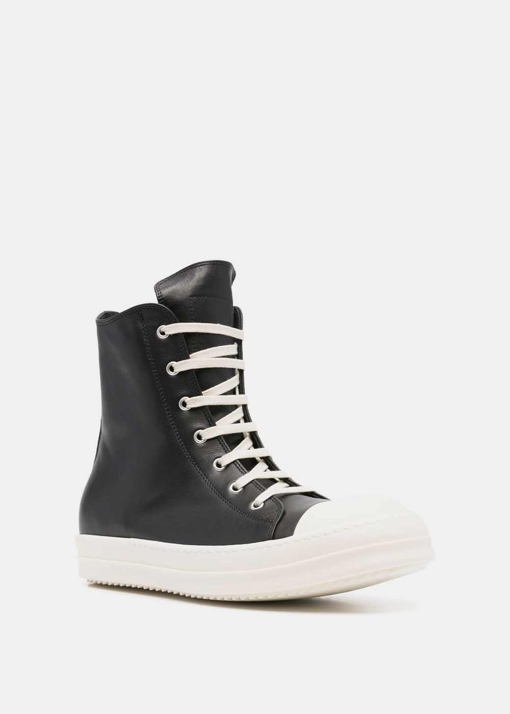 Оригінальна Black High Top Sneakers Rick owens – вид ззаду
