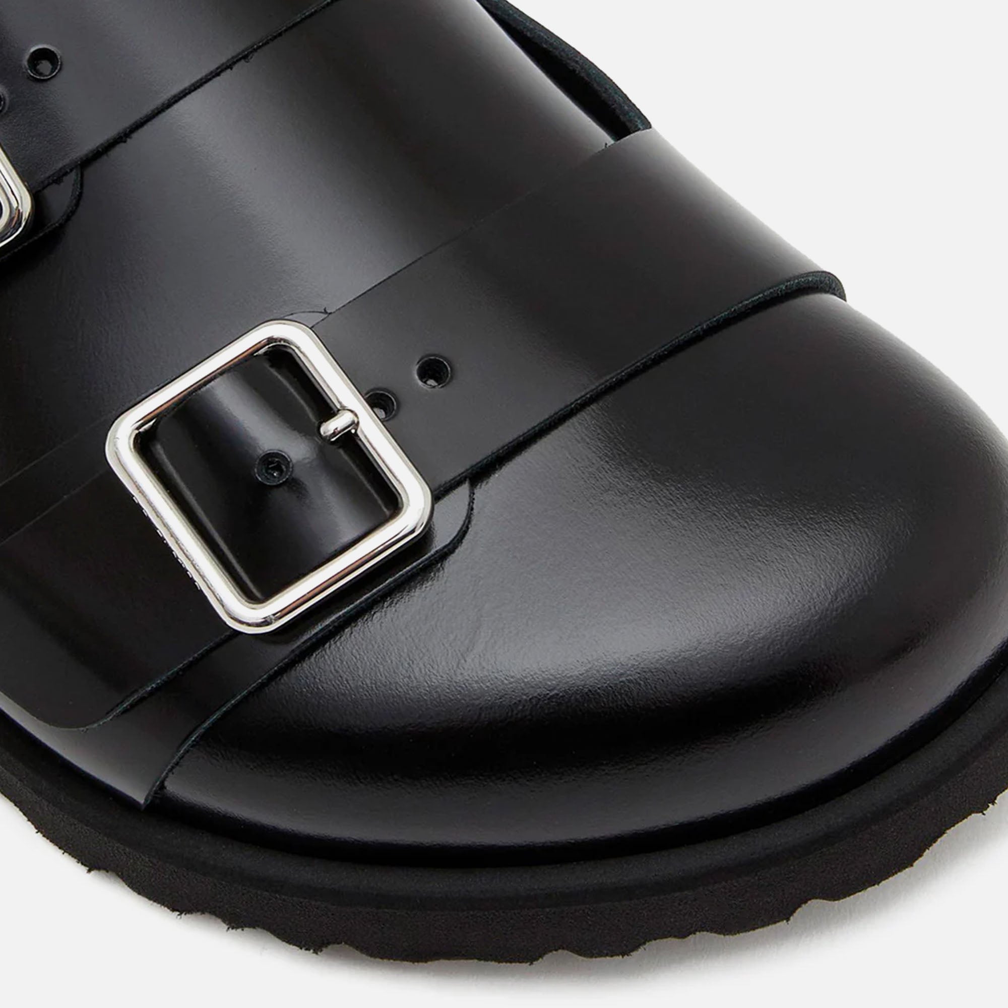 222 West Shiny Leather Black Birkenstock оригінал – Купити в Україні – збільшений вид - BIRKENSTOCK