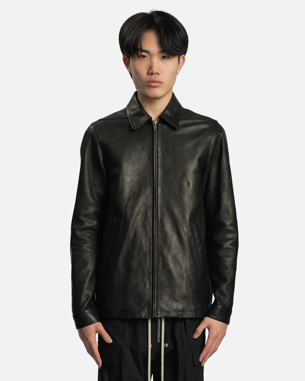 Brad Jacket In Black Rick owens оригінал – Купити в Україні – боковий вид