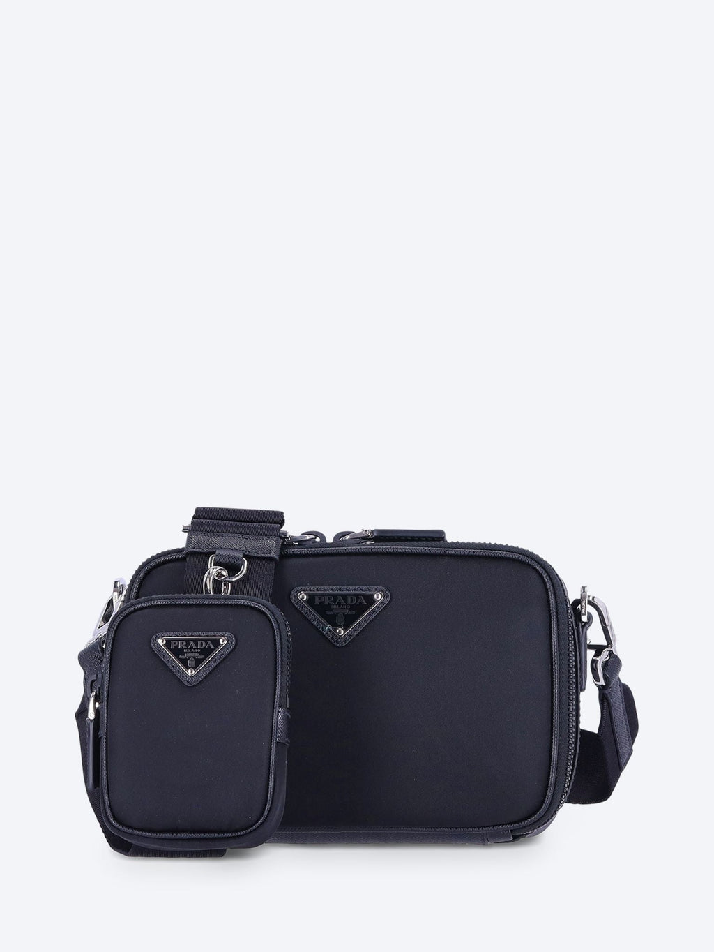 Brique Re-Nylon And Saffiano Leather Bag Prada оригінал – Купити в Україні – боковий вид