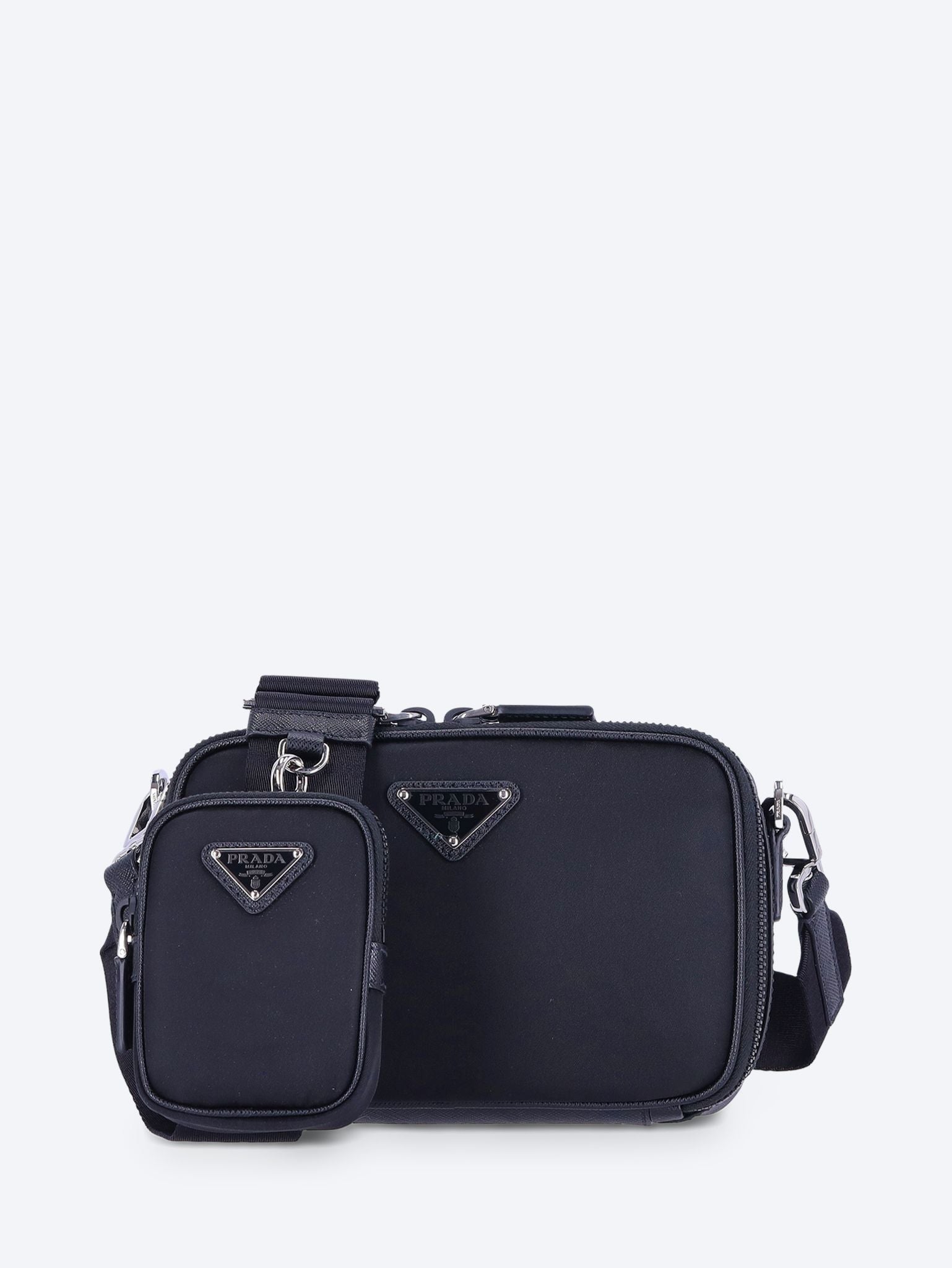Brique Re-Nylon And Saffiano Leather Bag Prada оригінал – Купити в Україні – боковий вид