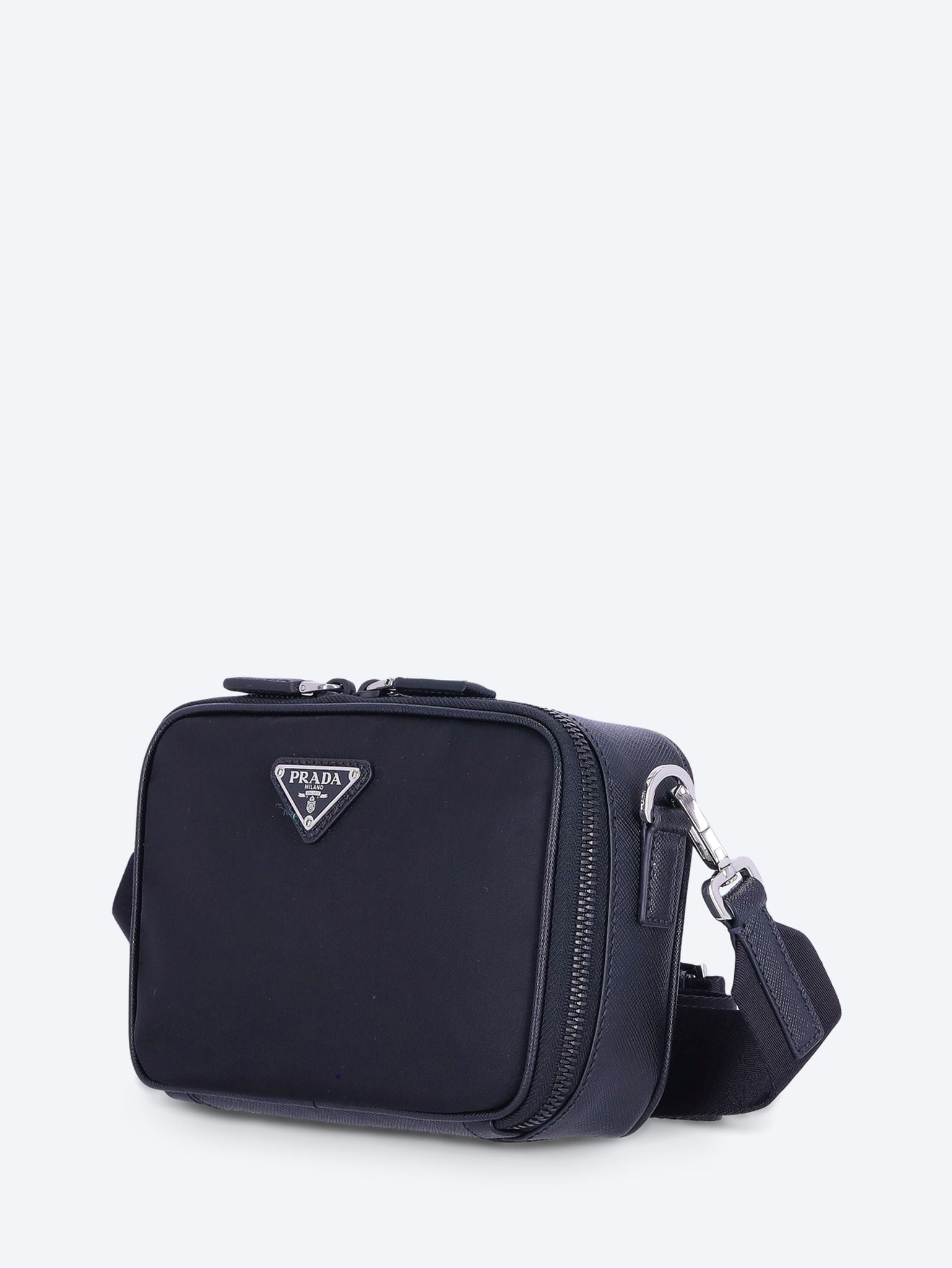 Brique Re-Nylon And Saffiano Leather Bag Prada оригінал – Купити в Україні – вид ззаду