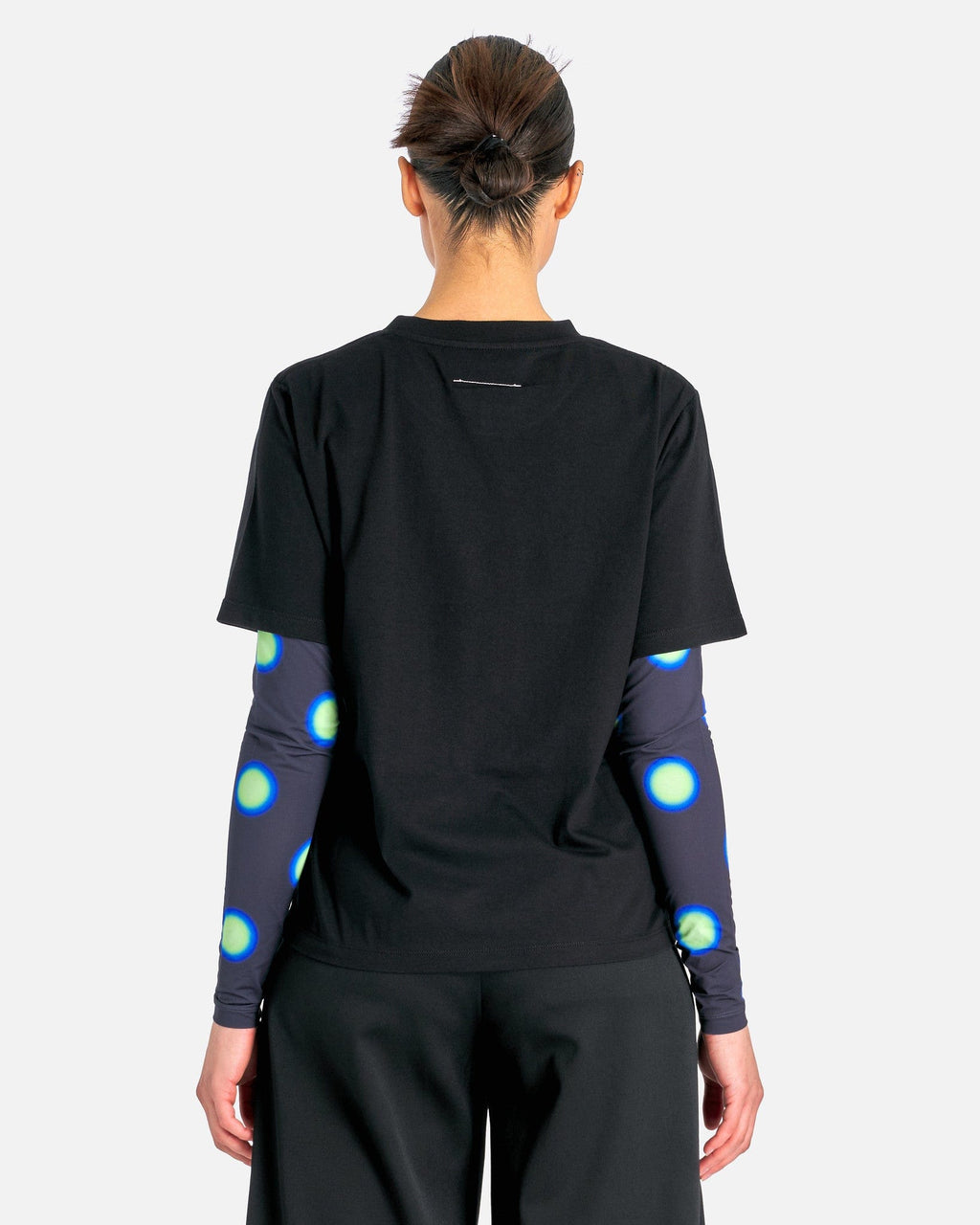 Оригінальна Broken Mirror Graphic T-Shirt In Black Maison margiela – детальний вид