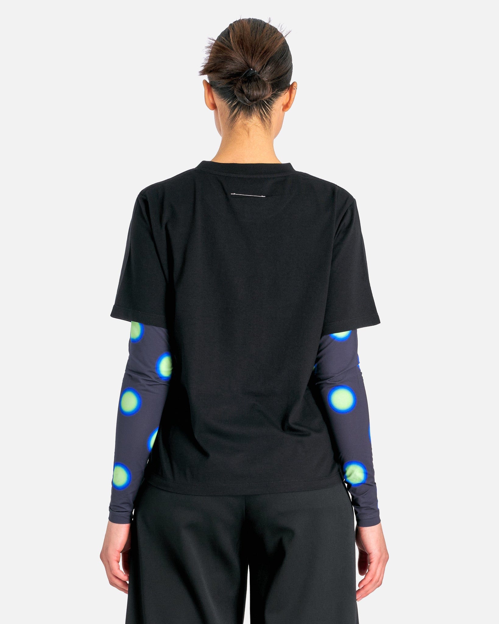 Оригінальна Broken Mirror Graphic T-Shirt In Black Maison margiela – детальний вид