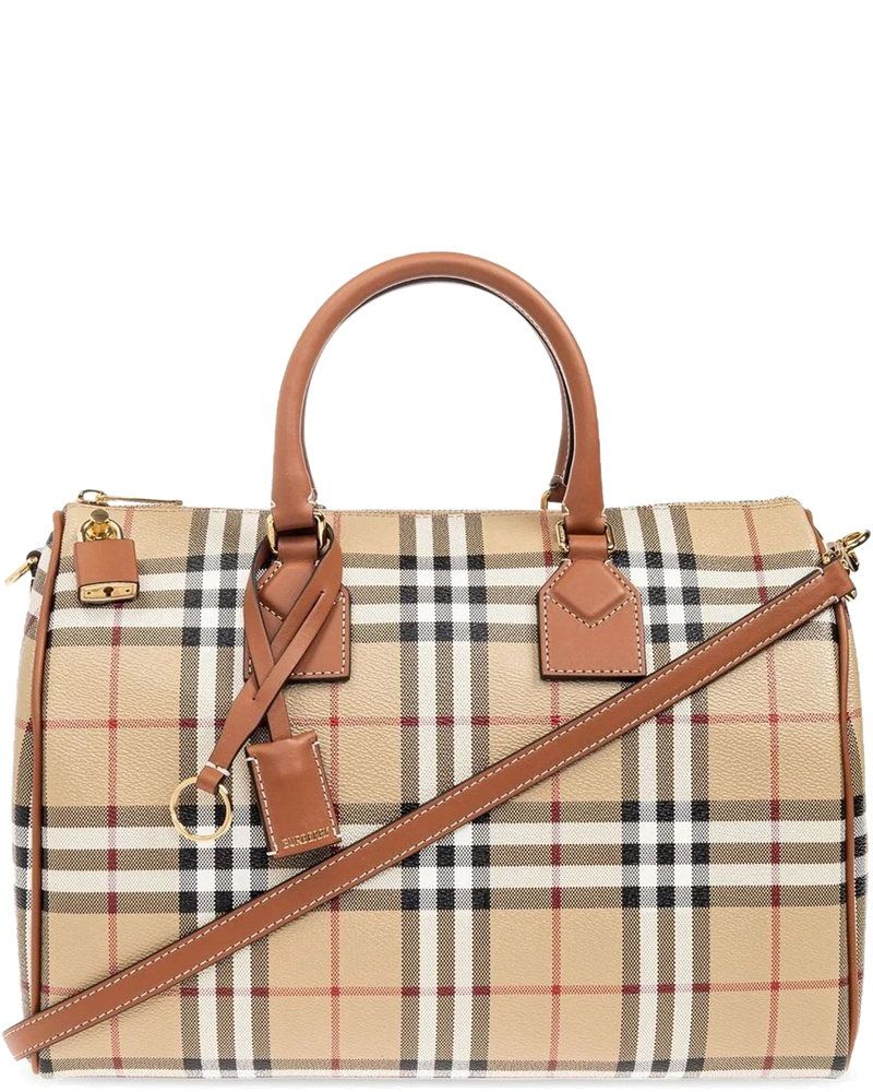Checked Zipped Bowling Tote Bag Burberry – Гарантія оригінальності