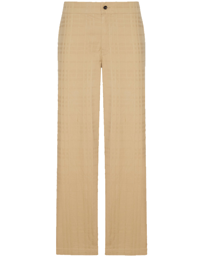 Textured Check Cotton Trousers Burberry оригінал – Купити в Україні