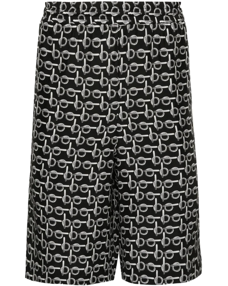B Elasticated-Waistband Silk Shorts Burberry – Гарантія оригінальності