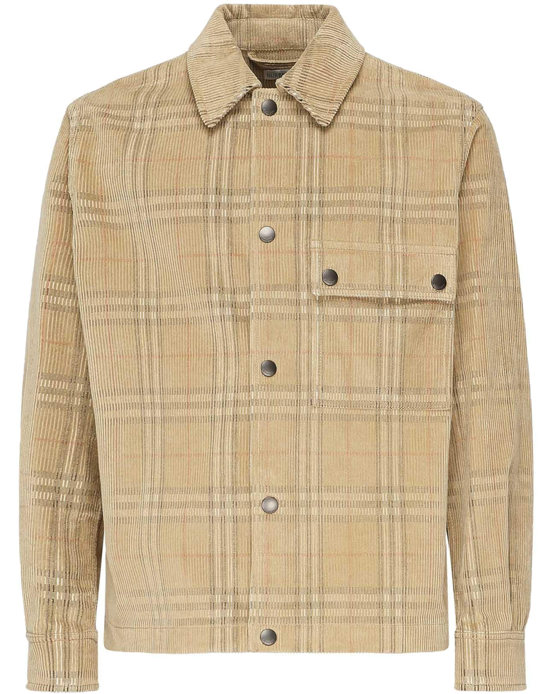 Camicione In Corduroy Check Burberry – Гарантія оригінальності