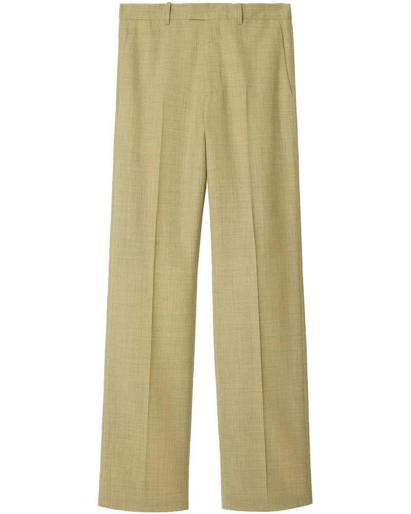 Оригінальна Straight-Leg Tailored Wool Trousers Burberry