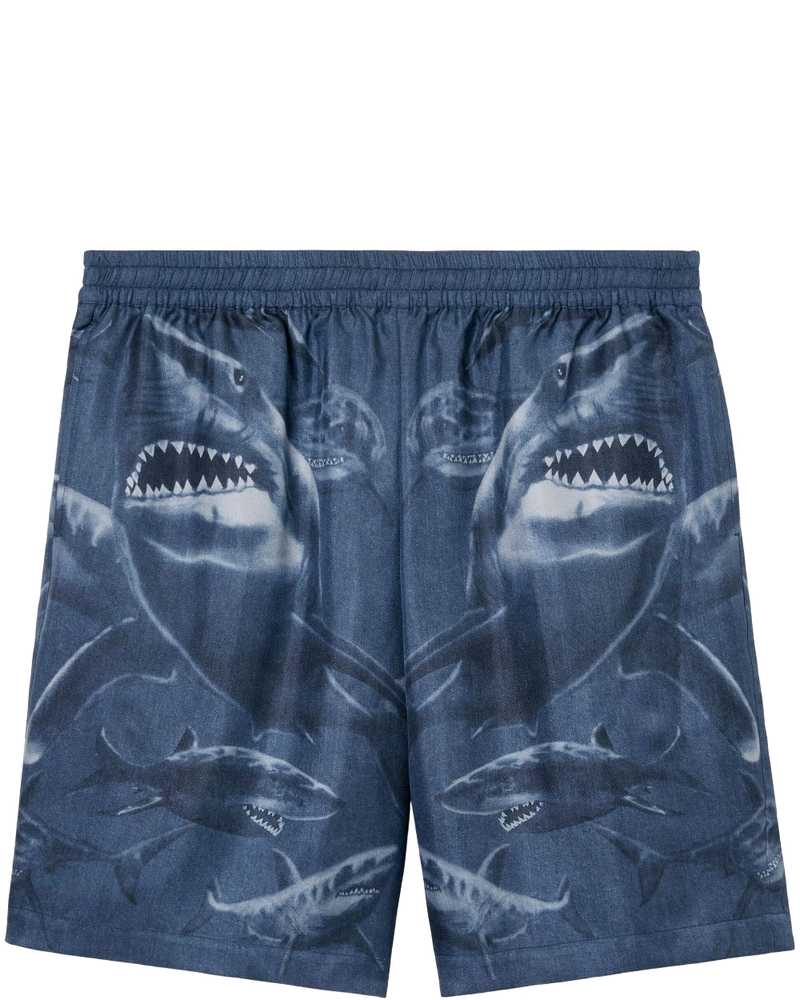 Shark-Print Silk Shorts Burberry – Гарантія оригінальності