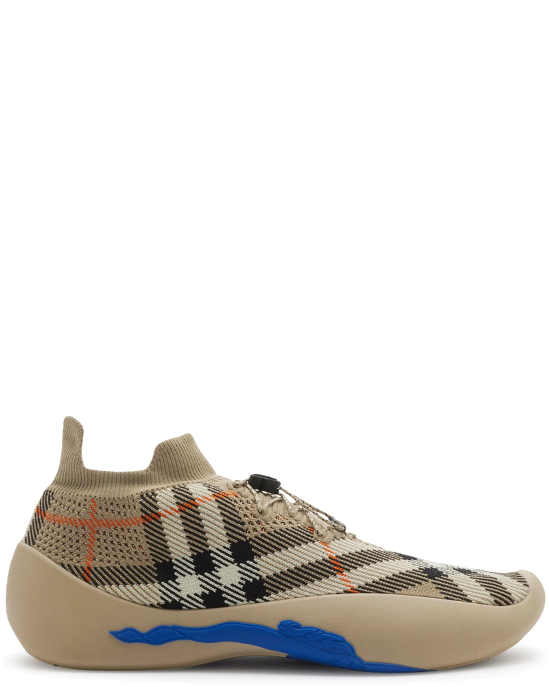 Neptune Sneaker With Knitted Check Pattern Burberry – Гарантія оригінальності