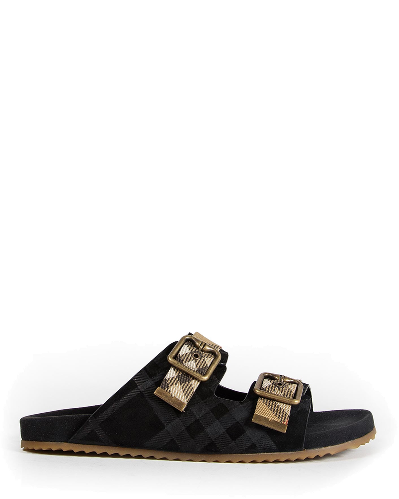 Double Buckle Checked Sandals Burberry оригінал – Купити в Україні
