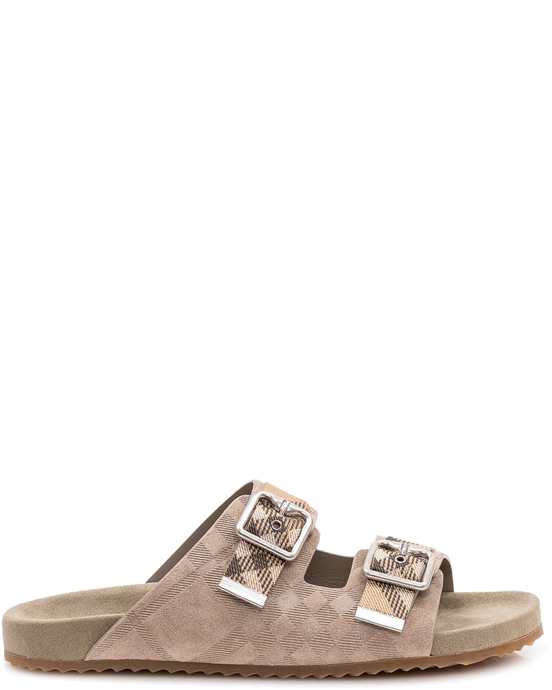 Double Buckle Slide Sandals Burberry оригінал – Купити в Україні