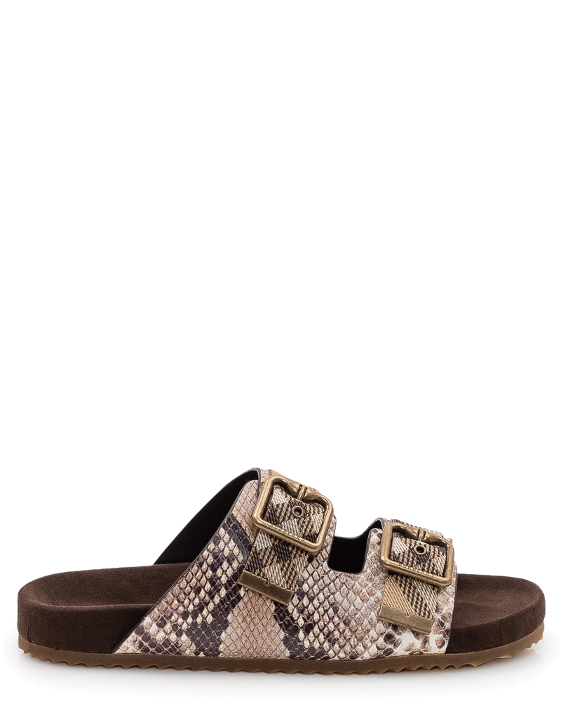 Оригінальна Urchin Sandals With Double Buckle And Print Burberry