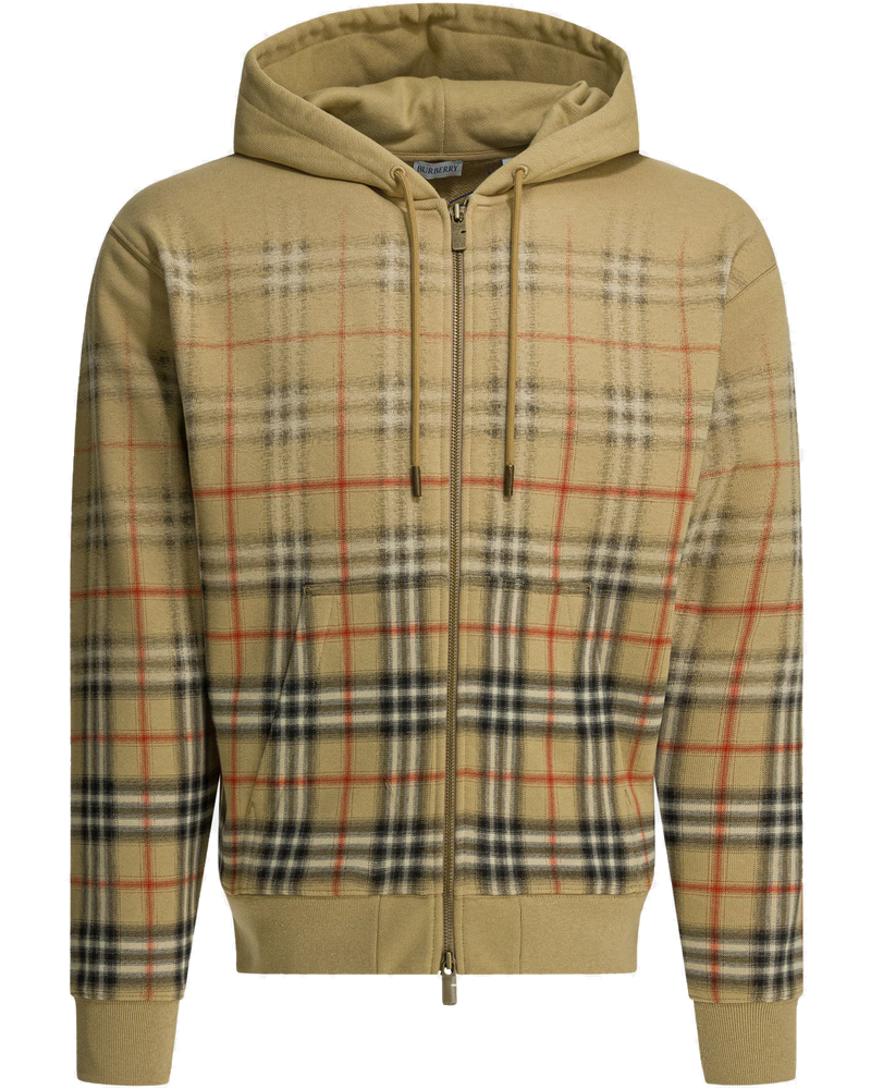 Оригінальна Check Zipper Sweatshirt Burberry