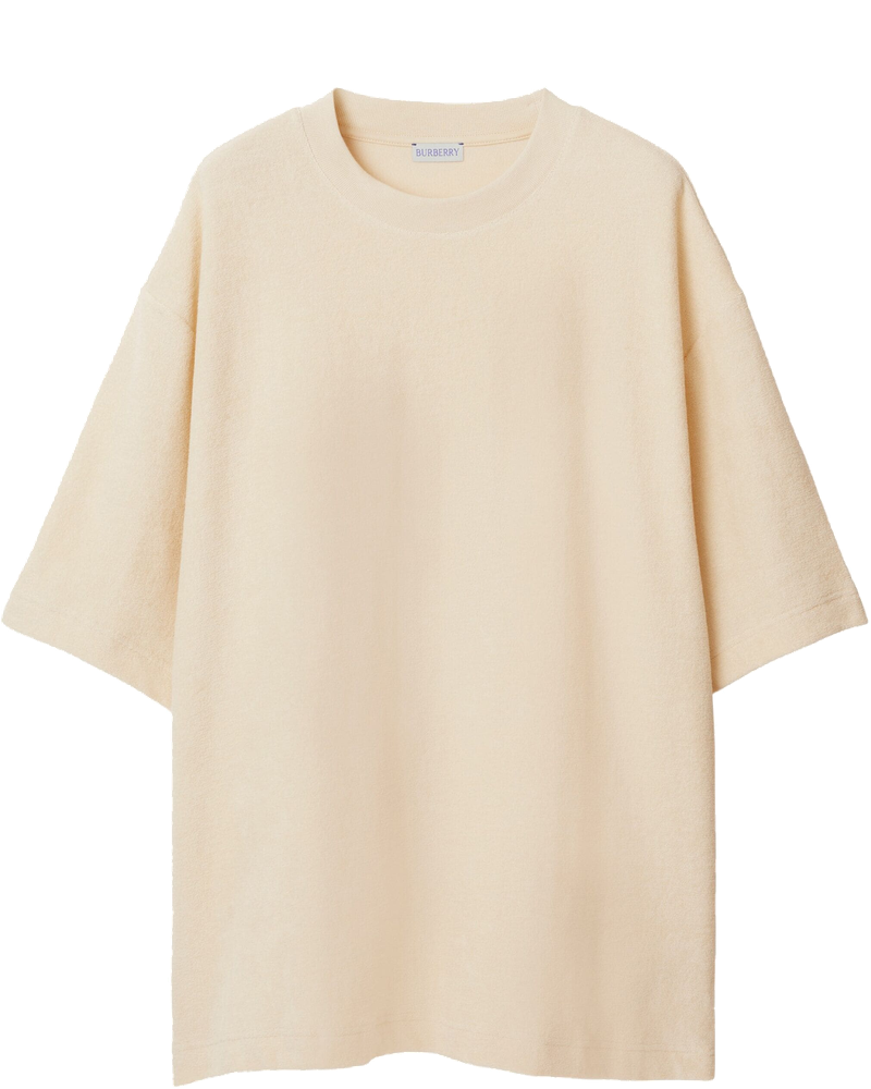 Logo-Jacquard Towelling-Finish T-Shirt Burberry оригінал – Купити в Україні
